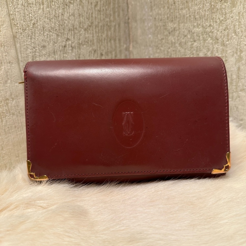 EUC Cartier Vintage wallet with kiss lock